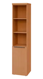 SIN 5 - 4DN3 kancelářská skříň, 1-dveřová/nika, levá, 1820x400x400, buk royal